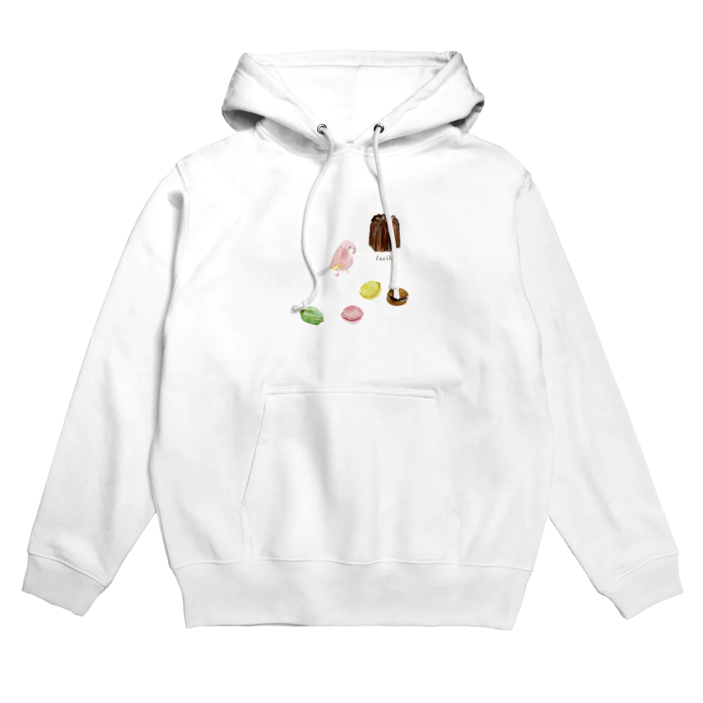 文鳥うさぎ猫とりTシャツスマホケース-facileのおいしそう（アキクサインコ） Hoodie