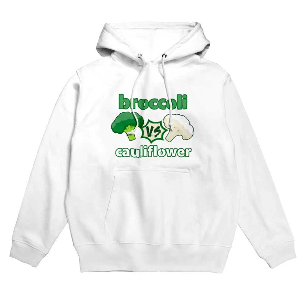 牛のTシャツ屋のブロッコリーvsカリフラワー Hoodie