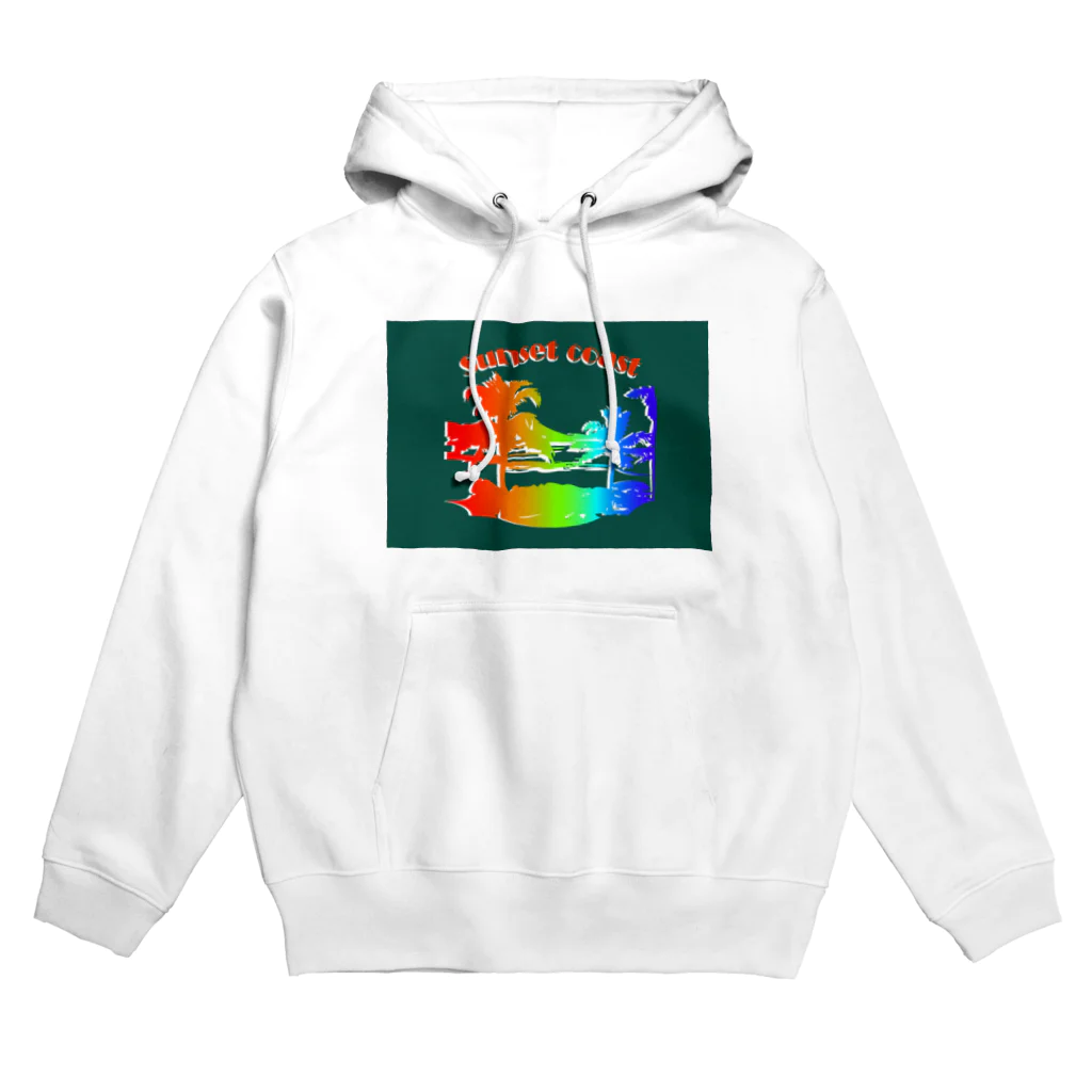 hsclip HIROのハワイ　海岸　ロゴ Hoodie