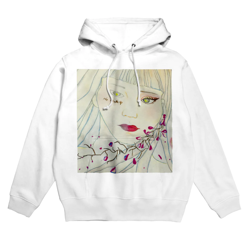 embraceuのno makeup/makeup girl Hoodie