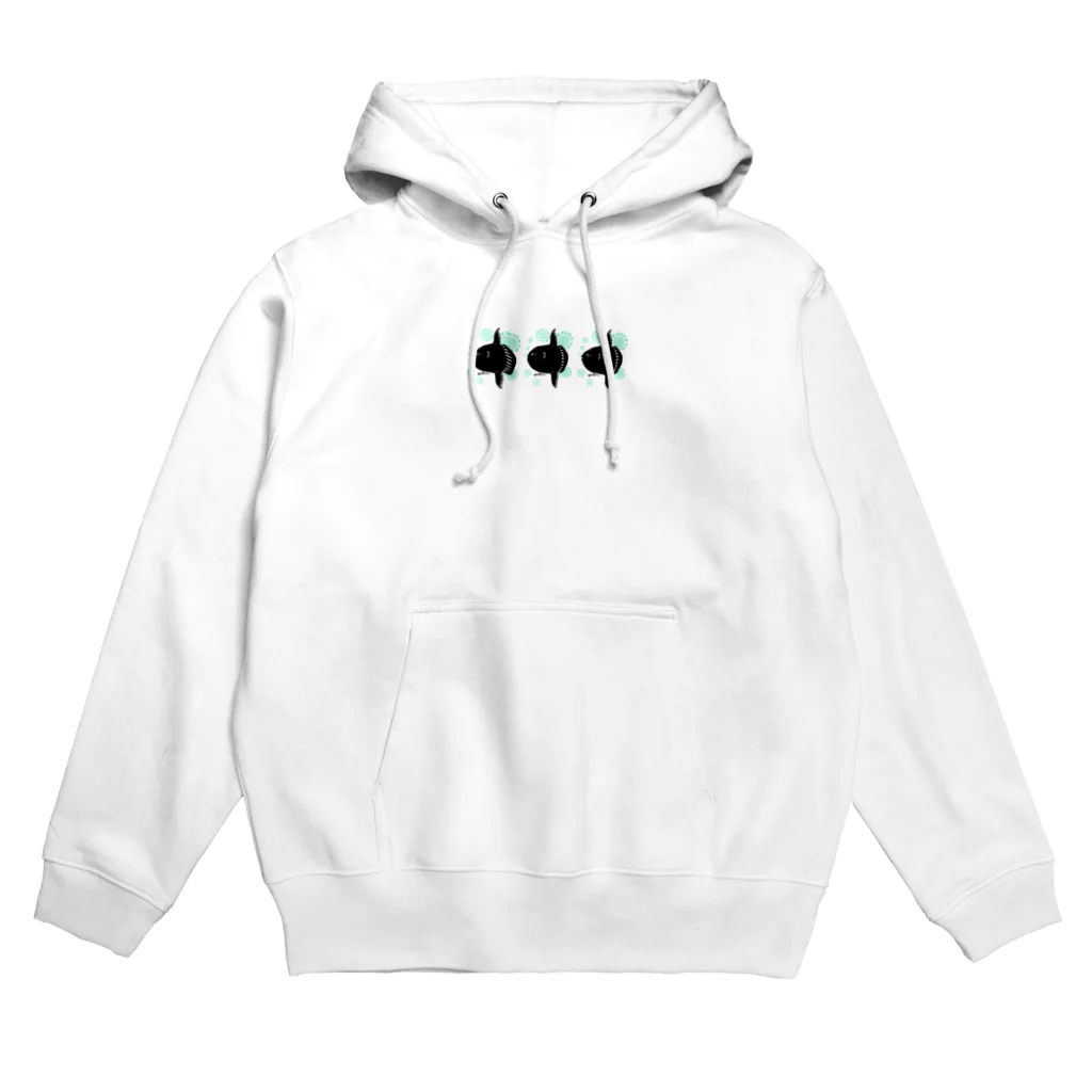 ＰＵＧＬＡＮＤのマンボウ３つ・黒・小 Hoodie