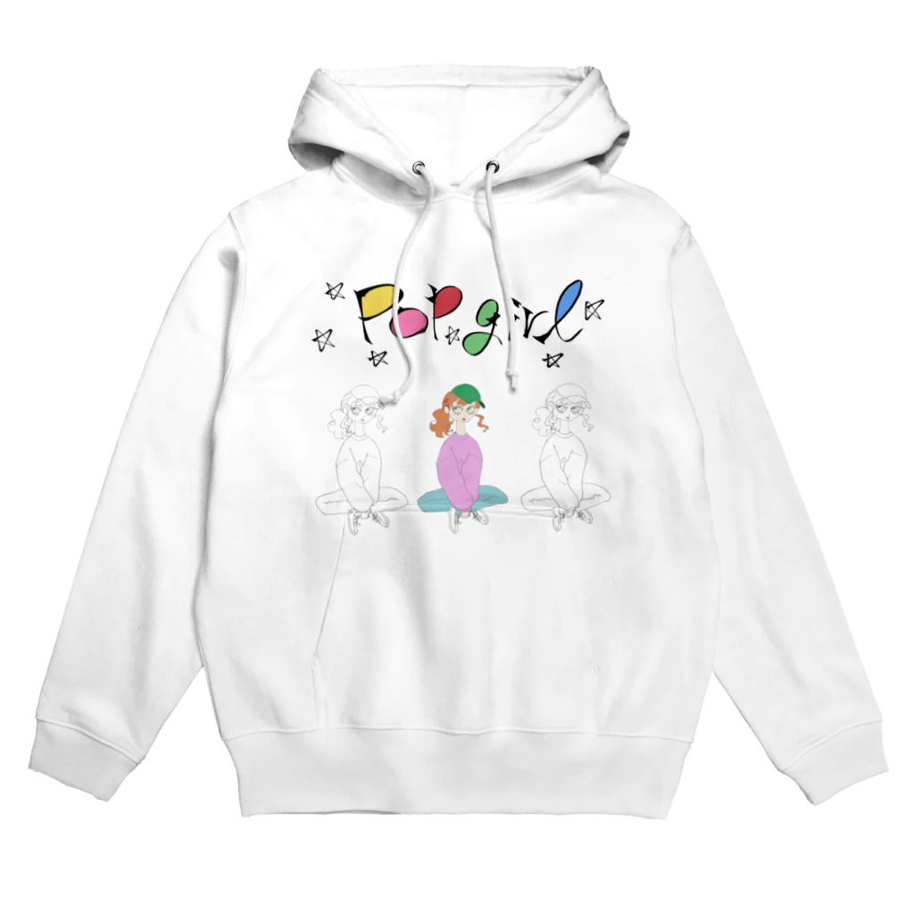 ねこ探知機のポップガール増量版 Hoodie