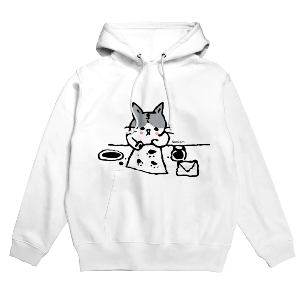 ほっかむねこ屋（アトリエほっかむ）のおてがみかくねこ Hoodie