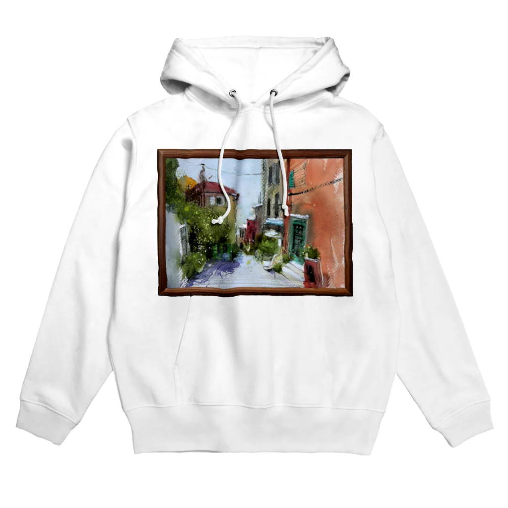 源内コンセプションの【水彩】 Haut-de-Cagnes Hoodie