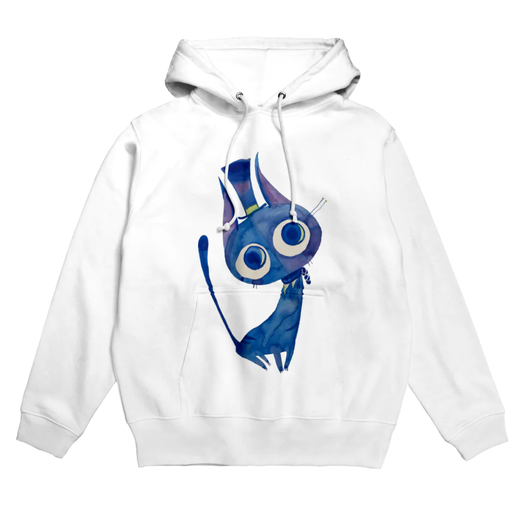ほんだ猫の青猫とろり Hoodie