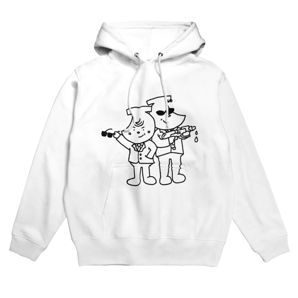 ばななたろうのばななたろう&しゅがーすぽっとさん〈線画〉 Hoodie