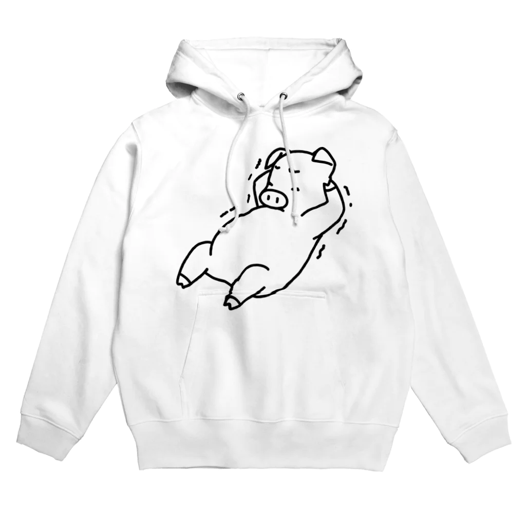 ichomaeの腹筋をするブタ Hoodie