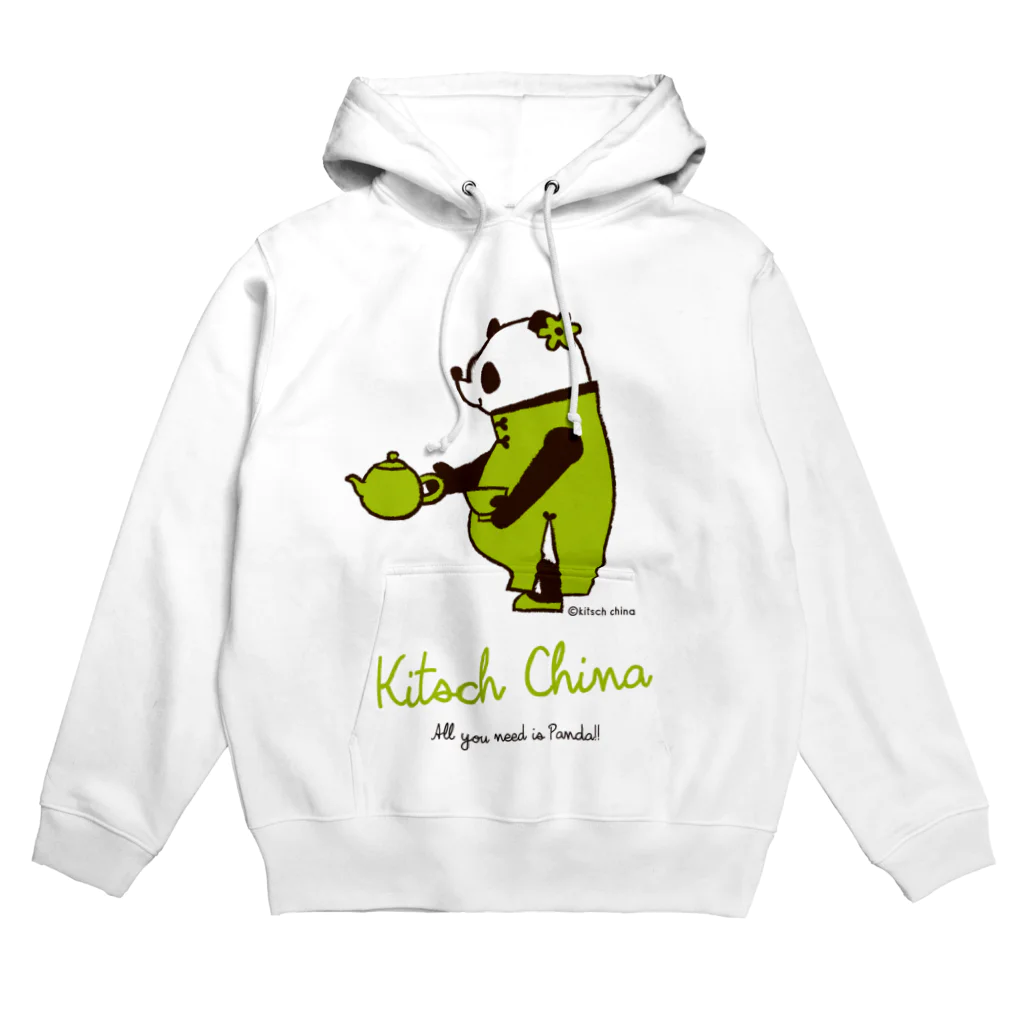 キッチュの中国茶パンダ Hoodie