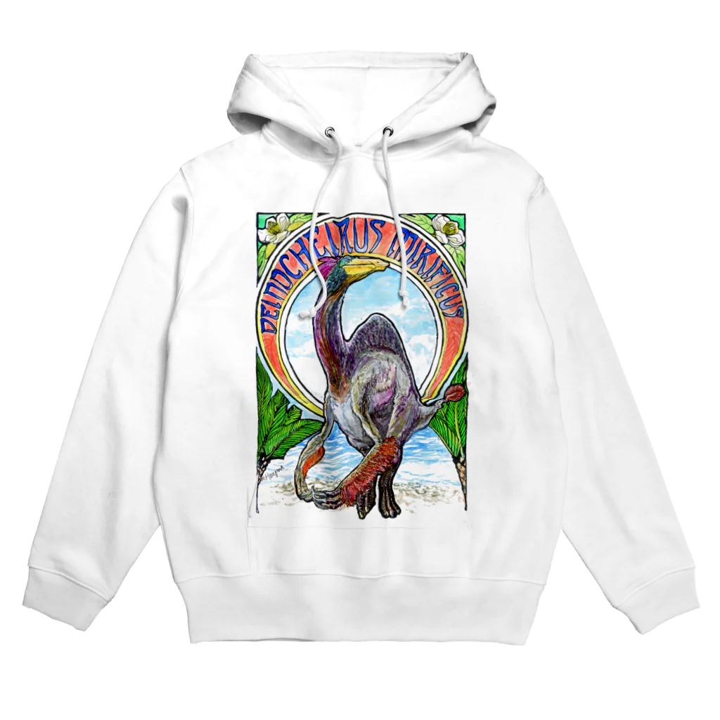 segasworksのデイノケイルス（ミュシャっぽい構図） Hoodie