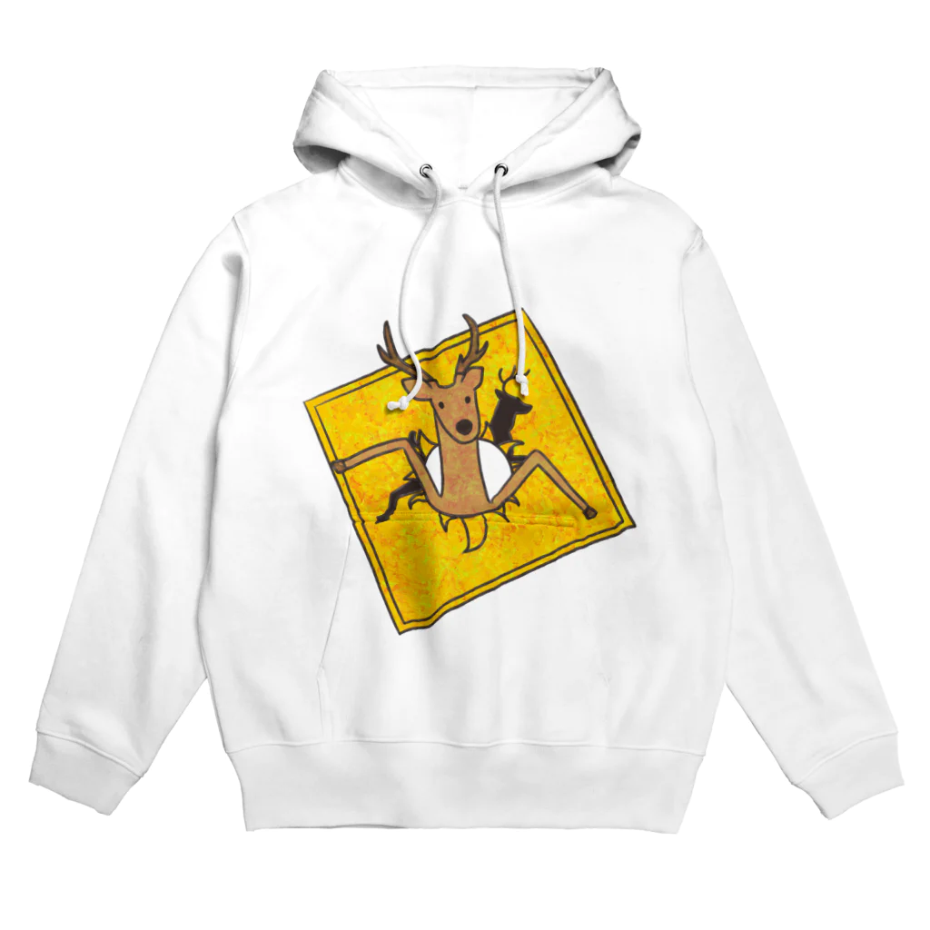 penpenlaboの動物注意シカ Hoodie