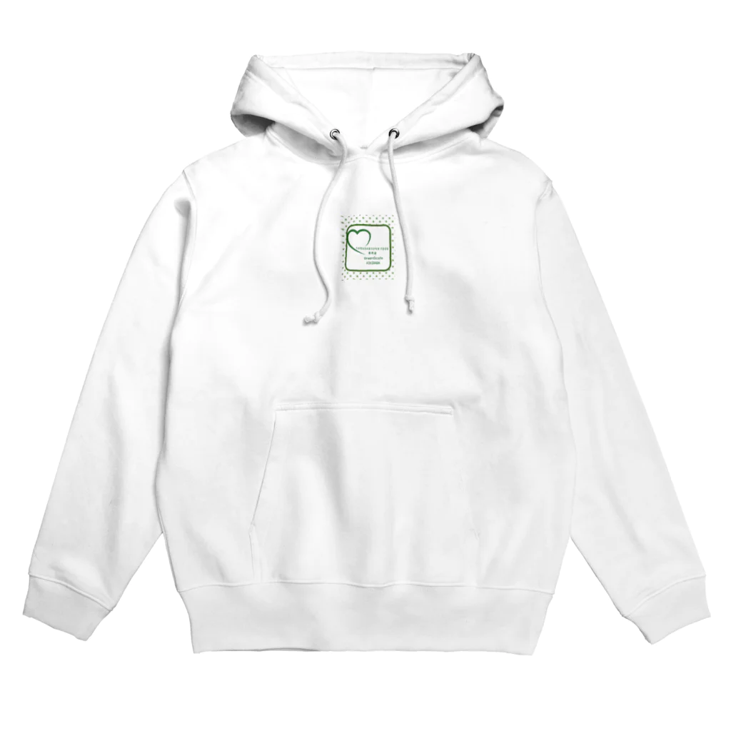 SARAD&SUPER FOOD専門店Green☆ cafe KIKIRARAの KIKIRARAロゴ入り Hoodie