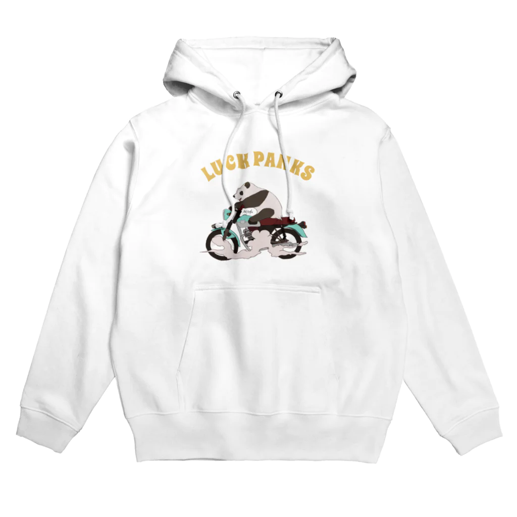 ラックパンクスのバイク乗りのパンダ Hoodie