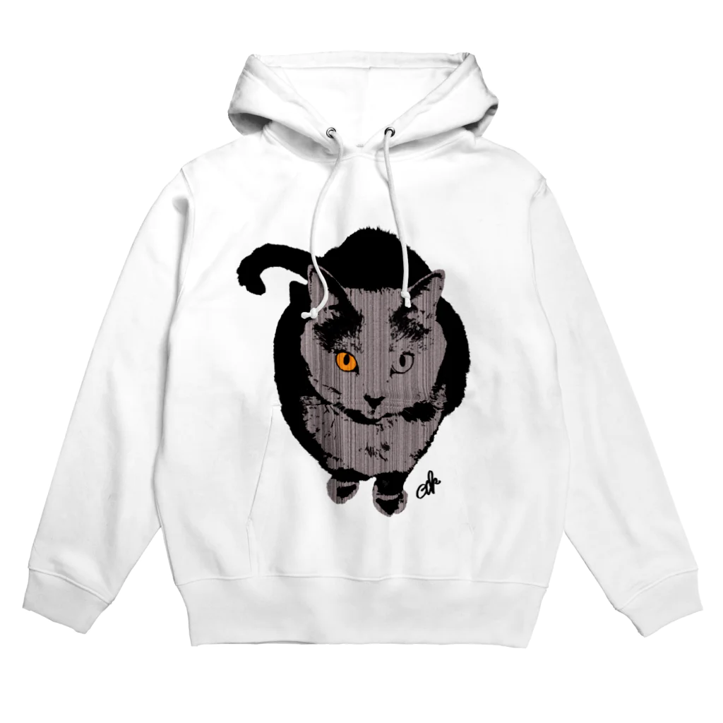 uedasの灰色の猫 Hoodie