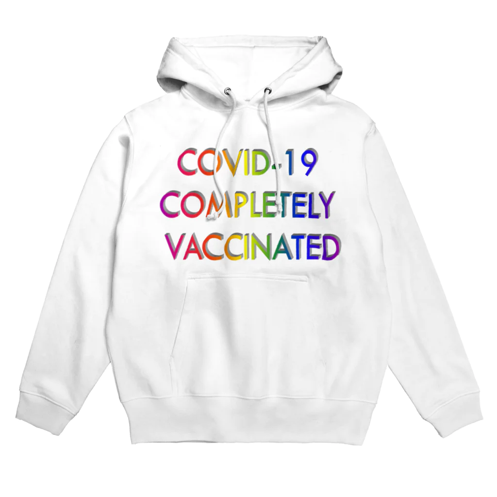 でおきしりぼ子の実験室のCOVID-19_ワクチン完全接種済み Hoodie