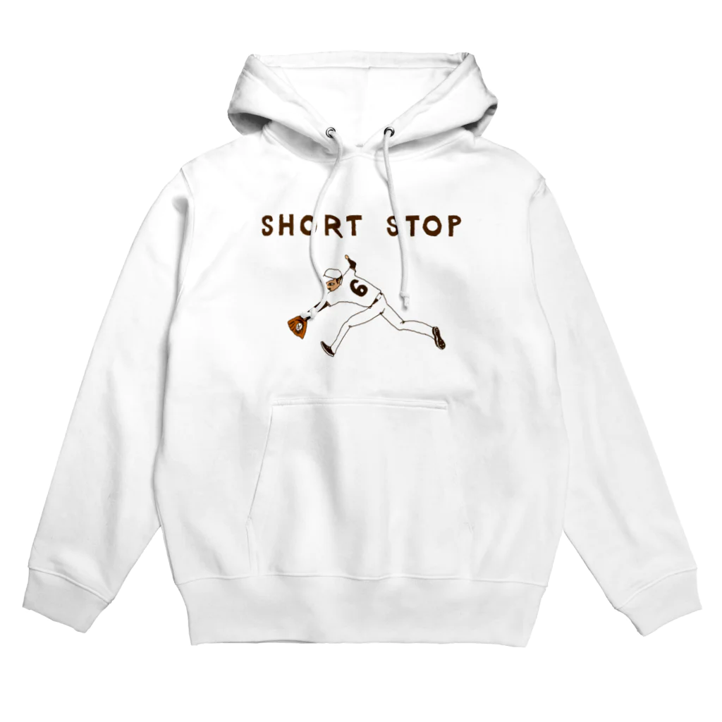 NIKORASU GOの野球デザイン「ショート」（Tシャツ・パーカー・グッズ・ETC） Hoodie