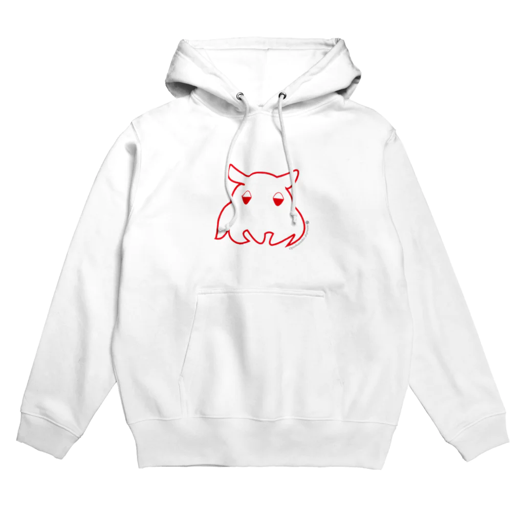 くらげばくだん雑貨店のねむいメンダコ赤 Hoodie