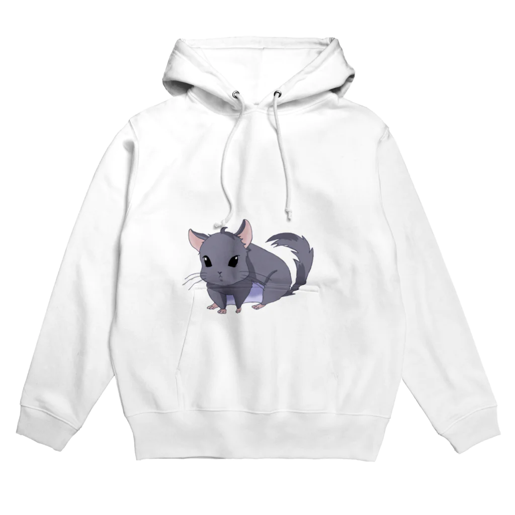 よもぎ屋 うさぎ チンチラグッズのチンチラ　わさび君 Hoodie