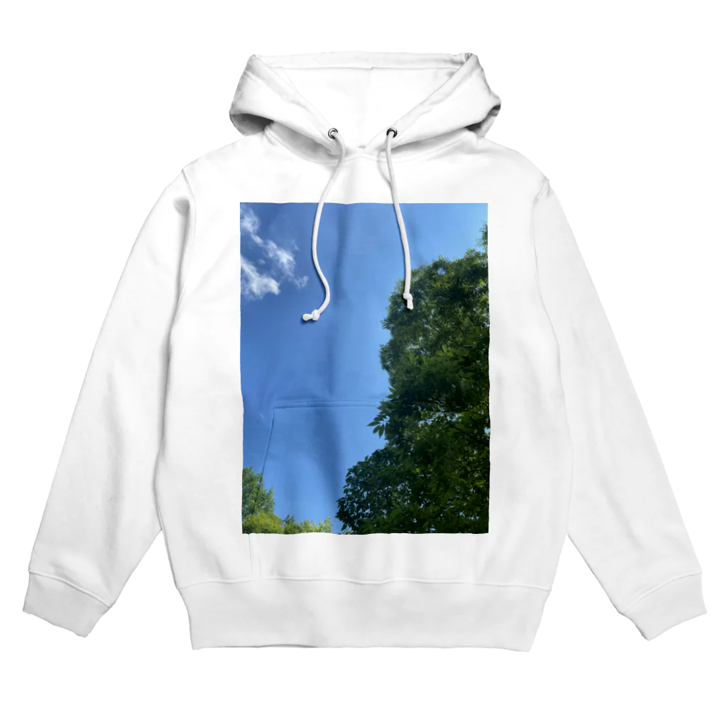 GreenTrexの木のある空 Hoodie