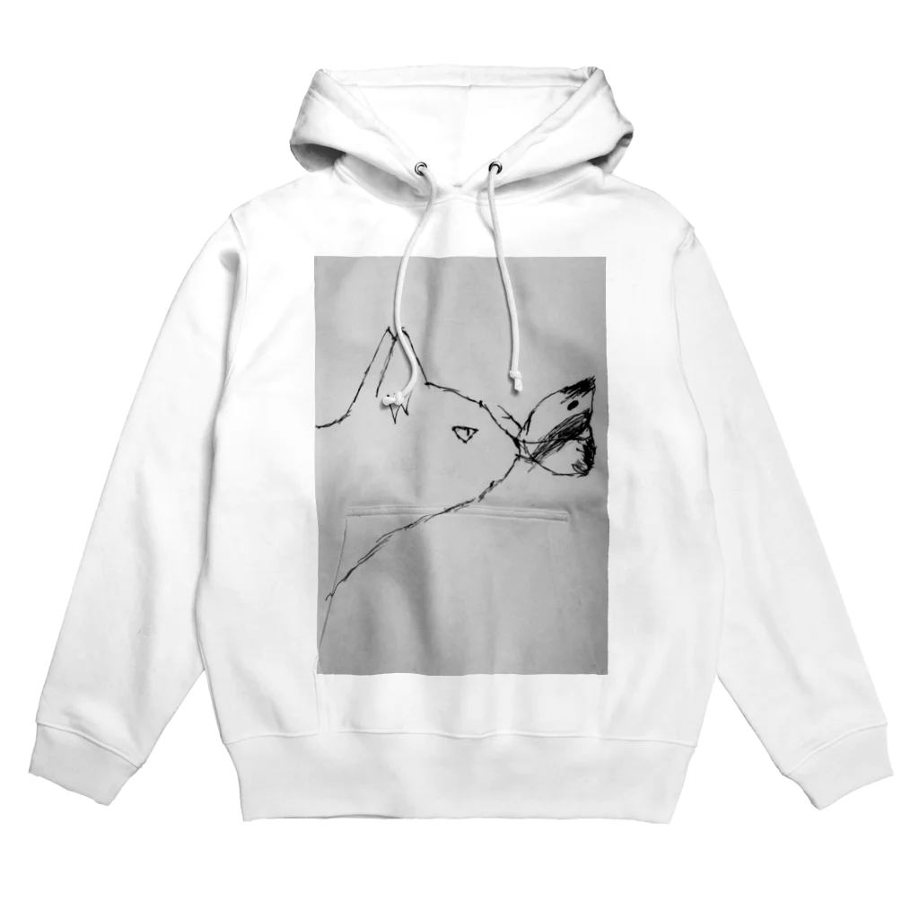 サーモタンブラー・クージー販売店の猫と蝶々 Hoodie