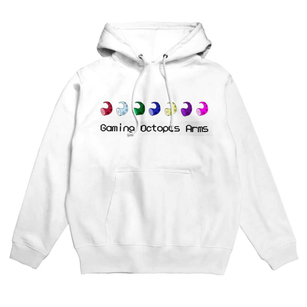 異次元ポケットの七色に光るタコ足 Hoodie