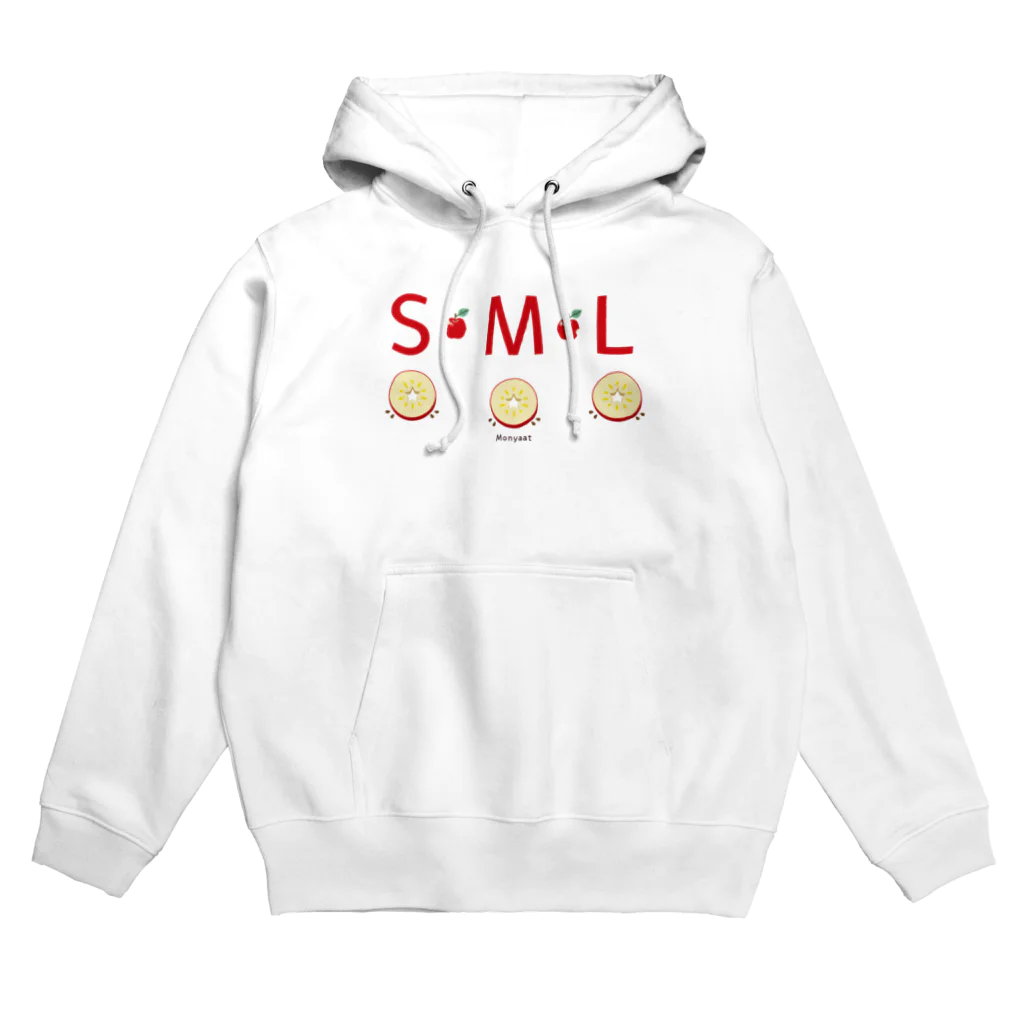 イラスト MONYAAT のML002 SMLTシャツのりんごすたぁ*輪切りのリンゴ Hoodie