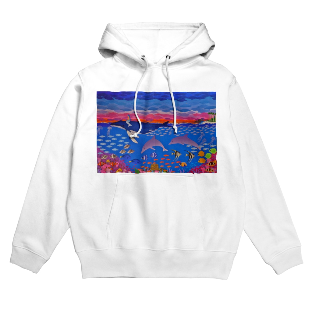 夜の海物語 Junie貼り絵グッズ Junie14 のパーカー通販 Suzuri スズリ
