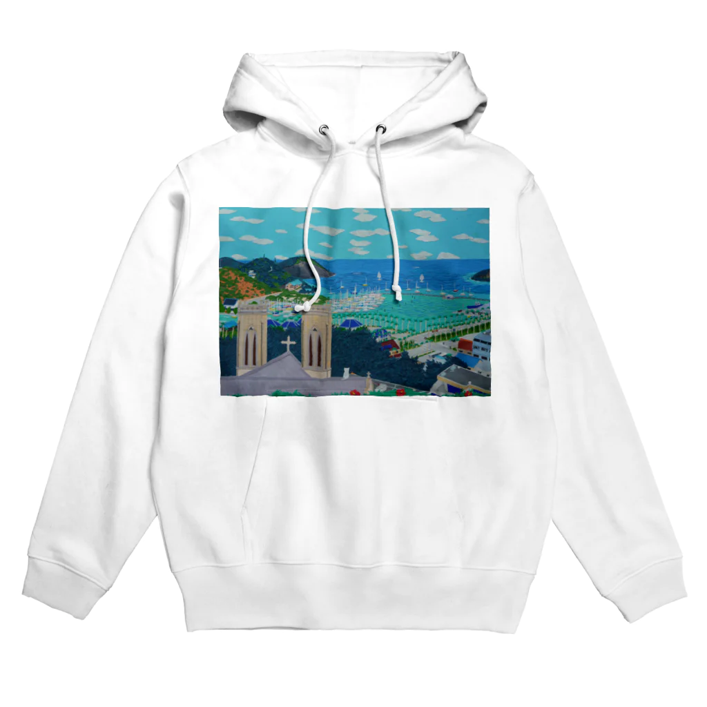 Junie貼り絵グッズのニューカレドニアFOLの丘 Hoodie