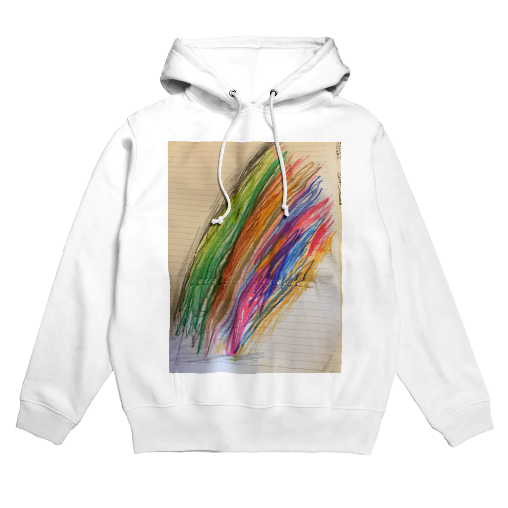 まずいハンバーガー屋の荒ぶる虹 Hoodie