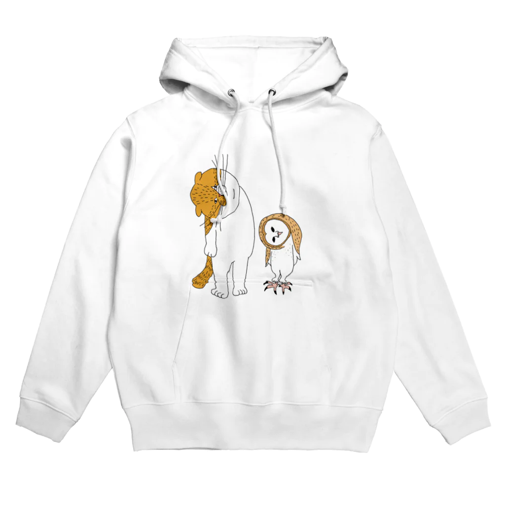 shimeji_omuのネコとメンフクロウ Hoodie