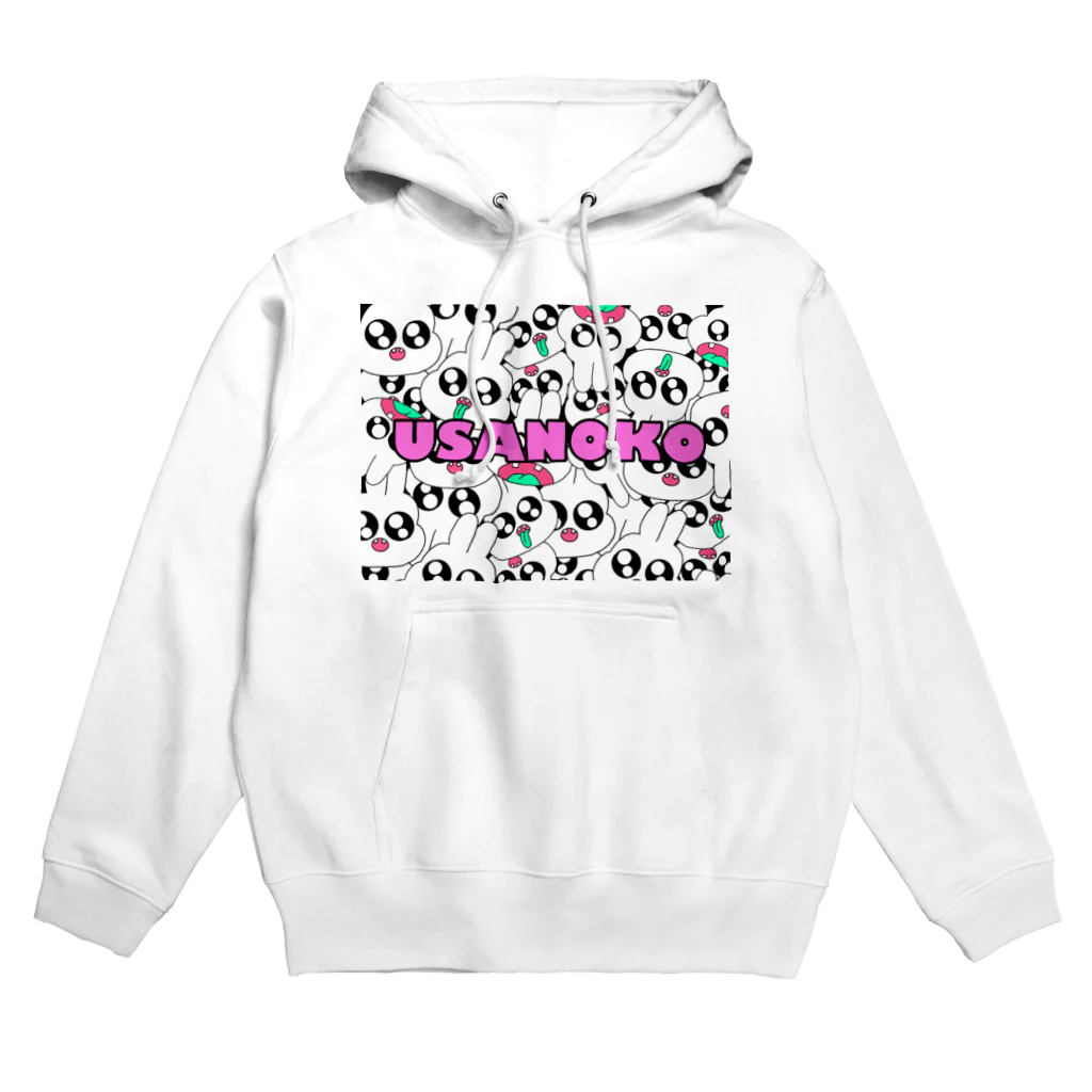 ぶんぶこmartのぎゅうぎゅう！うさのこちゃん Hoodie