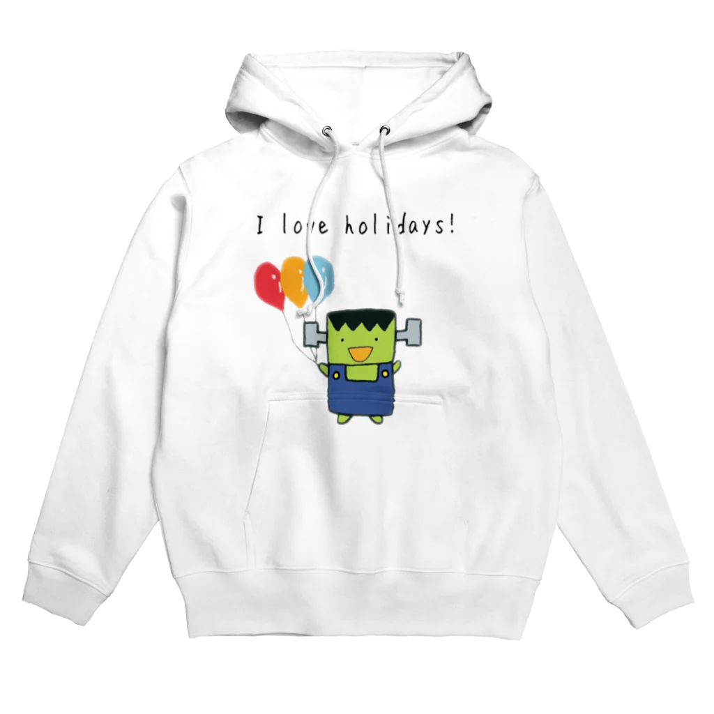 いかめし店舗のI love holidays! ふらんけん君 Hoodie