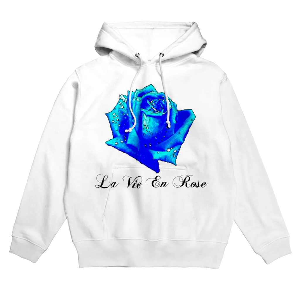 FabergeのLa Vie En Rose-Blue Hoodie