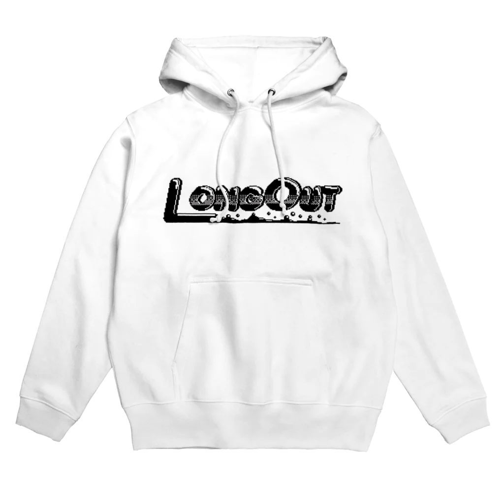 LONGOUTのLONGOUTブラックロゴ Hoodie