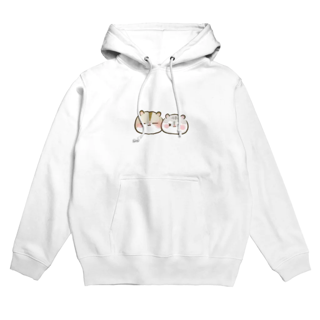 ハムスターちゃんねるの雑貨屋さんの【パーカー】もちおくんとオスカルくん Hoodie