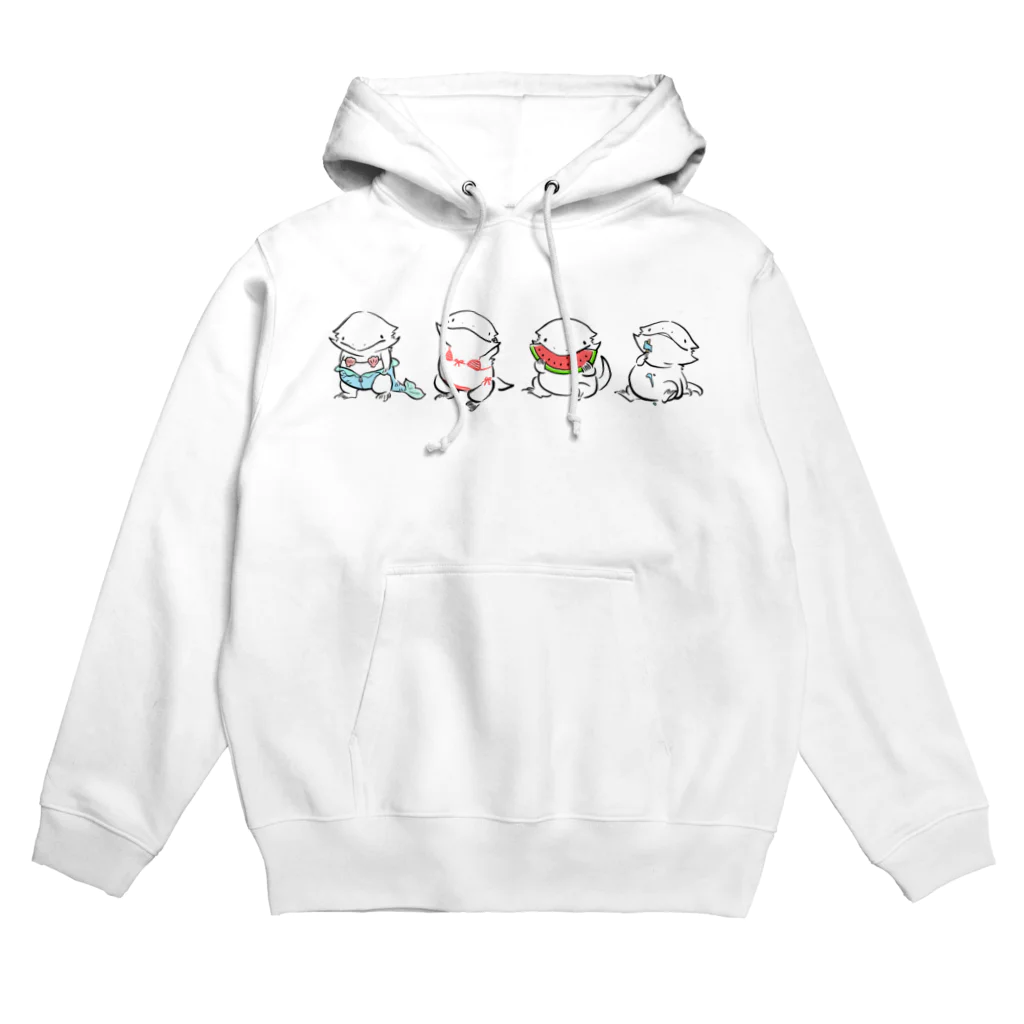 はちゅまみれSHOPの夏のフトアゴヒゲトカゲ詰め合わせ Hoodie