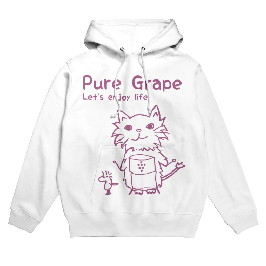 Pure Grape のcat T カラーver　ピンク Hoodie