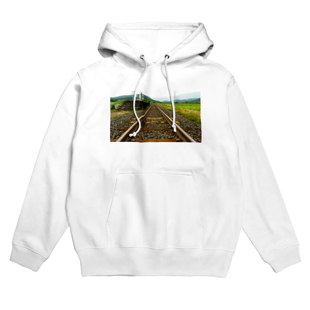 Love Trainの線路は続くよどこまでも Hoodie