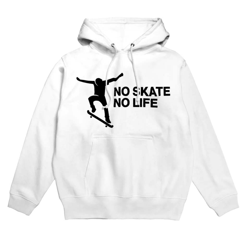 DRIPPEDのNO SKATE NO LIFE 黒ロゴ パーカー