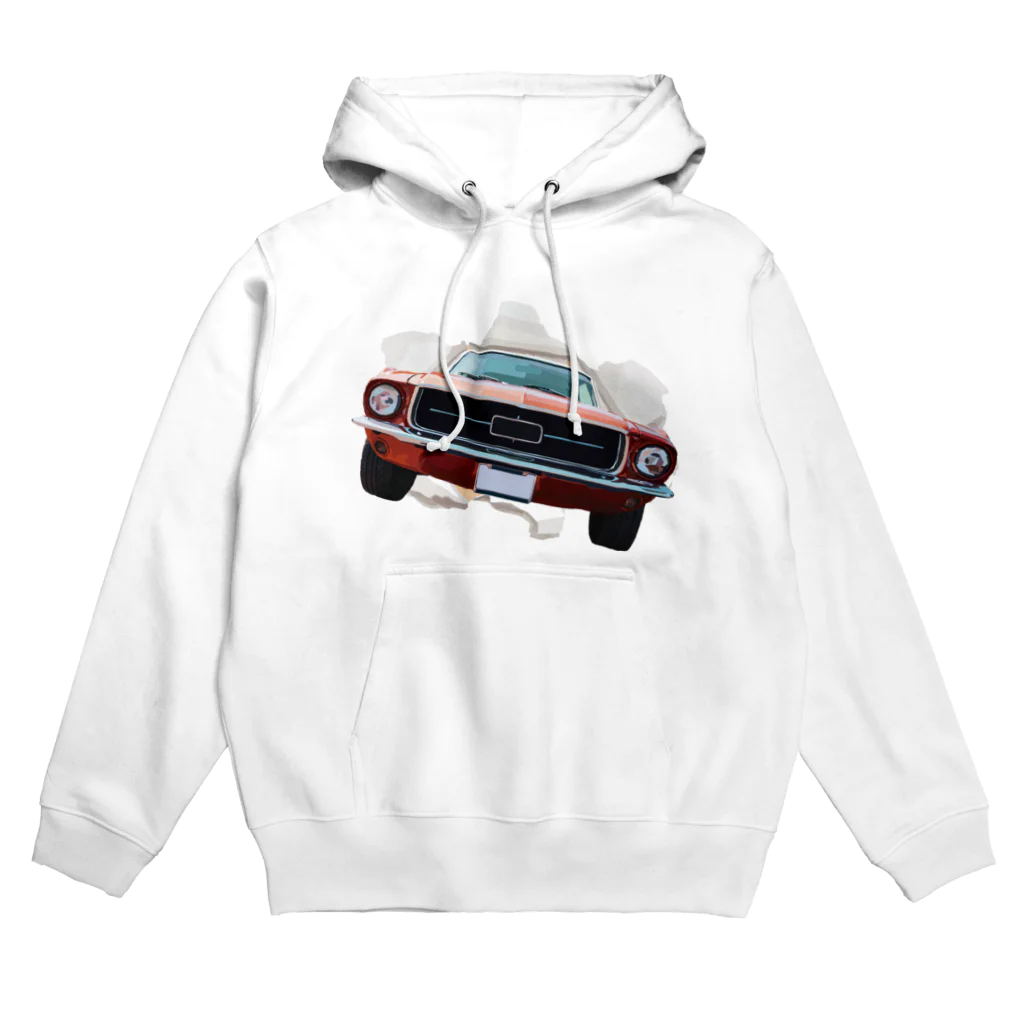 胃腸炎魔大王の胸から飛び出る車Tシャツ Hoodie