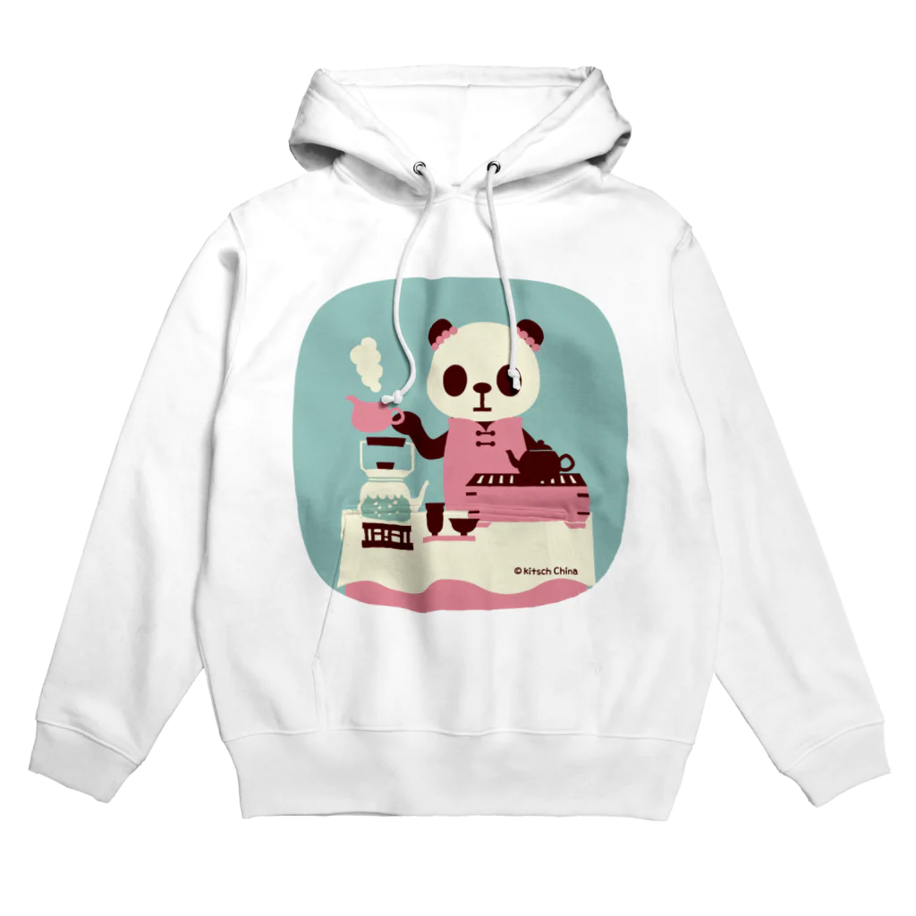 キッチュの中国茶パンダ Hoodie