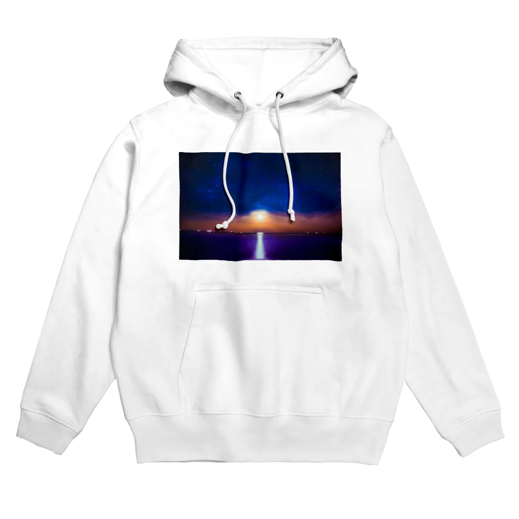 パラレルワールドの森の夕焼け Hoodie