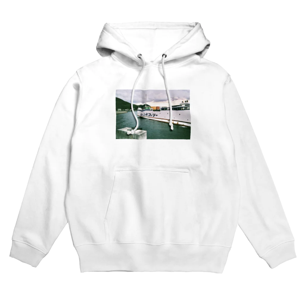 喫茶室ミントグリーンの大きい船 Hoodie