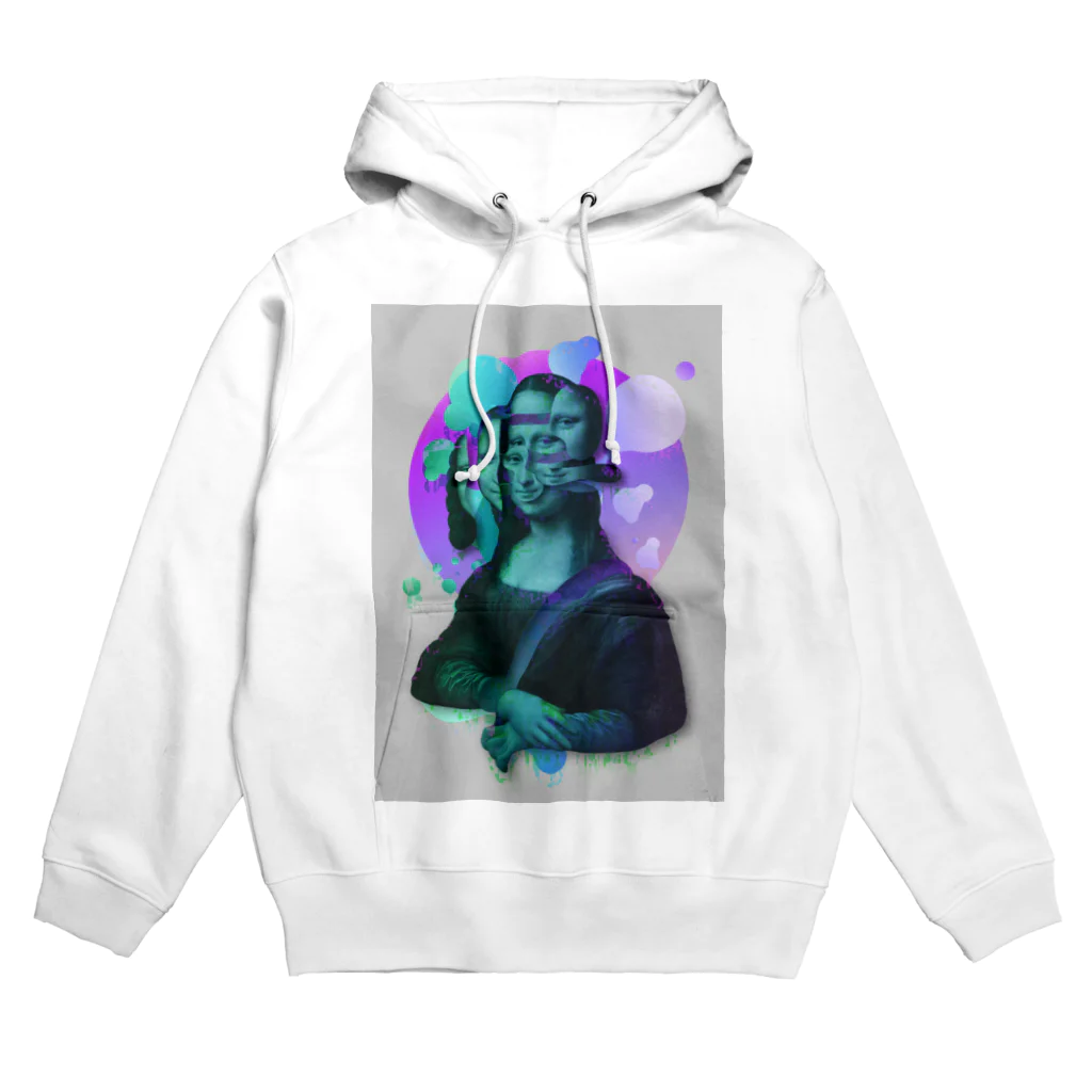 カズシフジイのモナリザコラージュ1 Hoodie