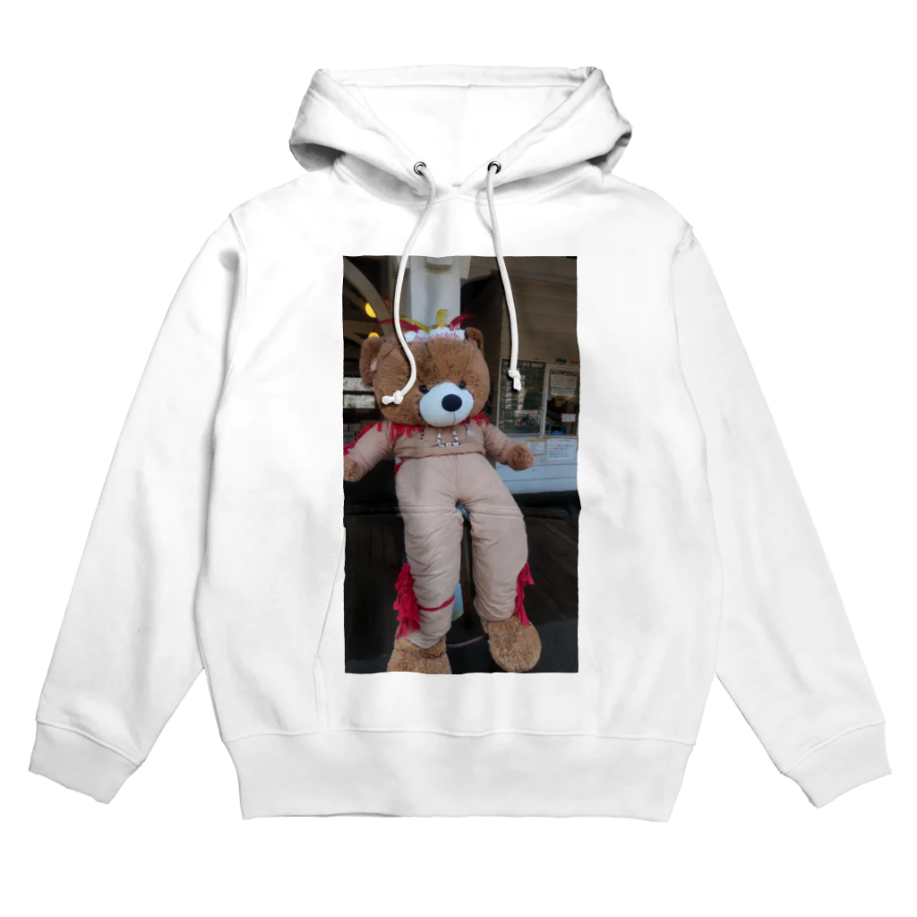 レトロんのとうしん長いくま Hoodie