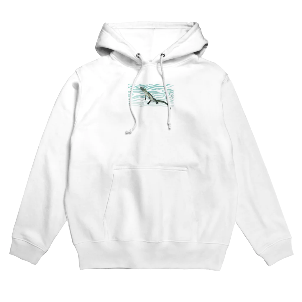 北山紫仙(Shisen's SHOP)のやるきのないわに Hoodie