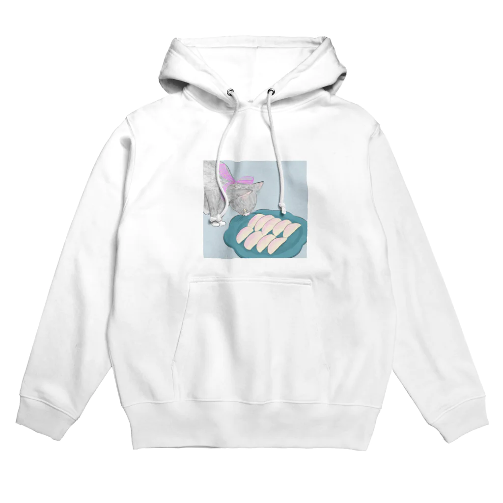 みやうちまいの桃つまみぐいにゃんこ Hoodie