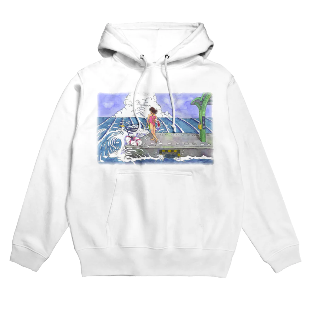 石田 汲の海の駅 Hoodie