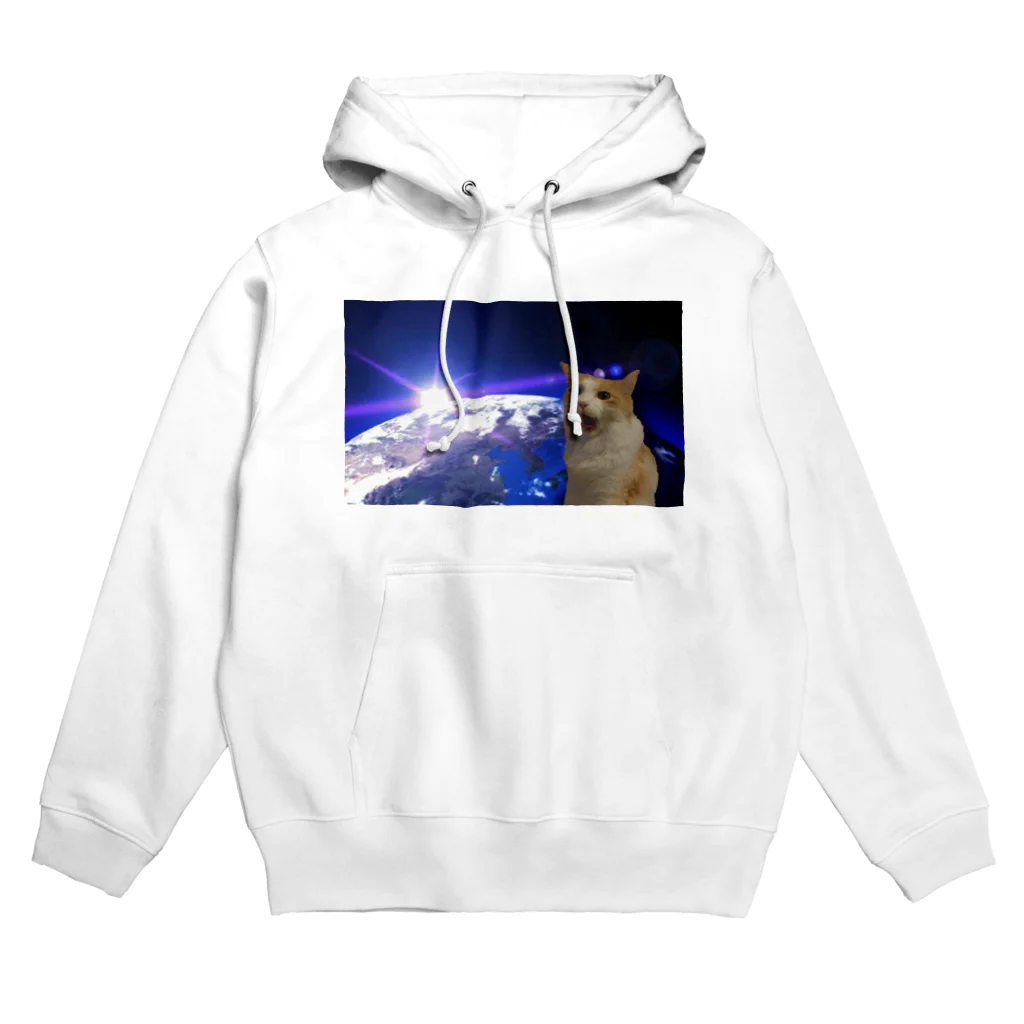 ねこの風太の宇宙を感じる風太 Hoodie