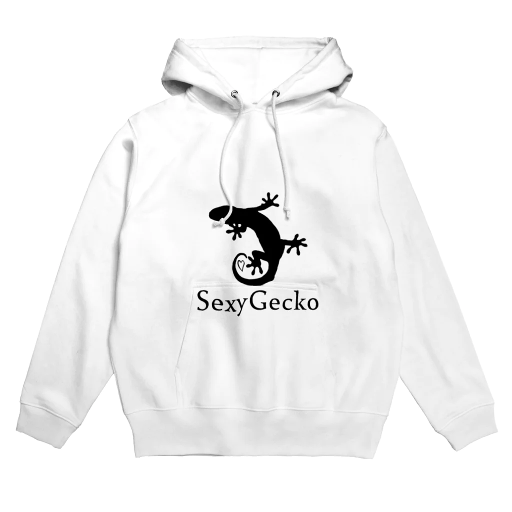 雑貨屋　霧の字のSexy Gecko（黒） パーカー