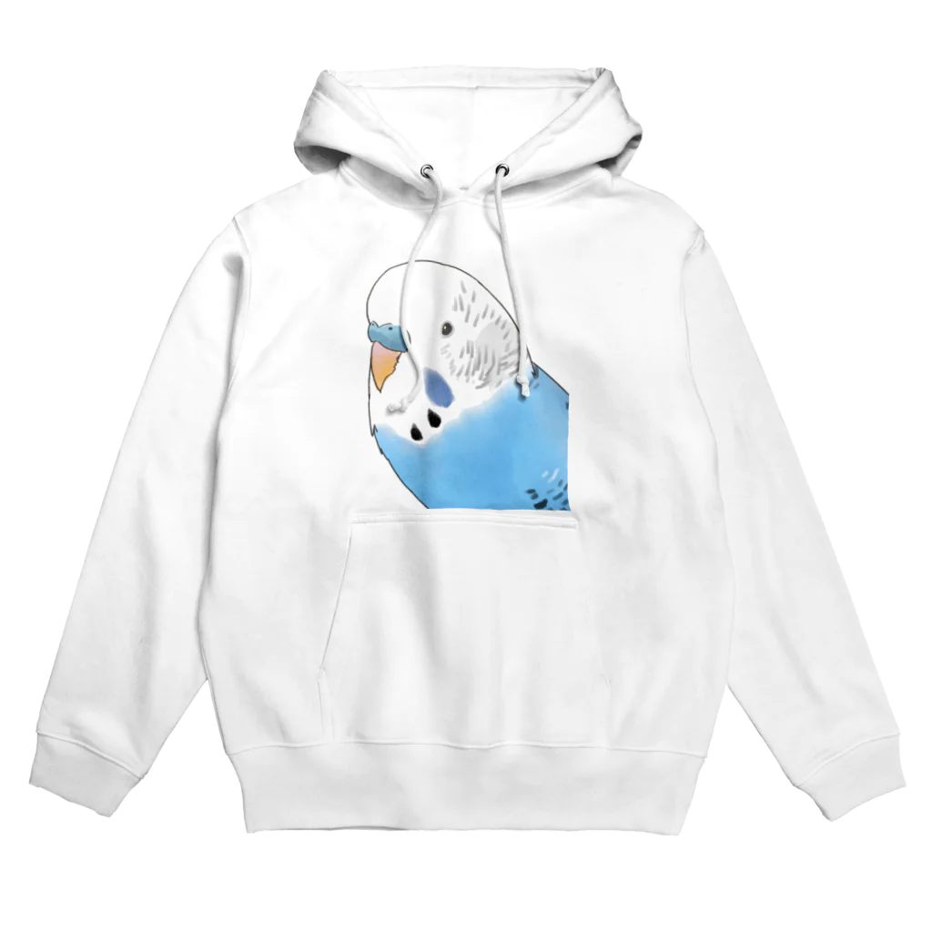 まめるりはことりの見つめるセキセイインコちゃん【まめるりはことり】 Hoodie